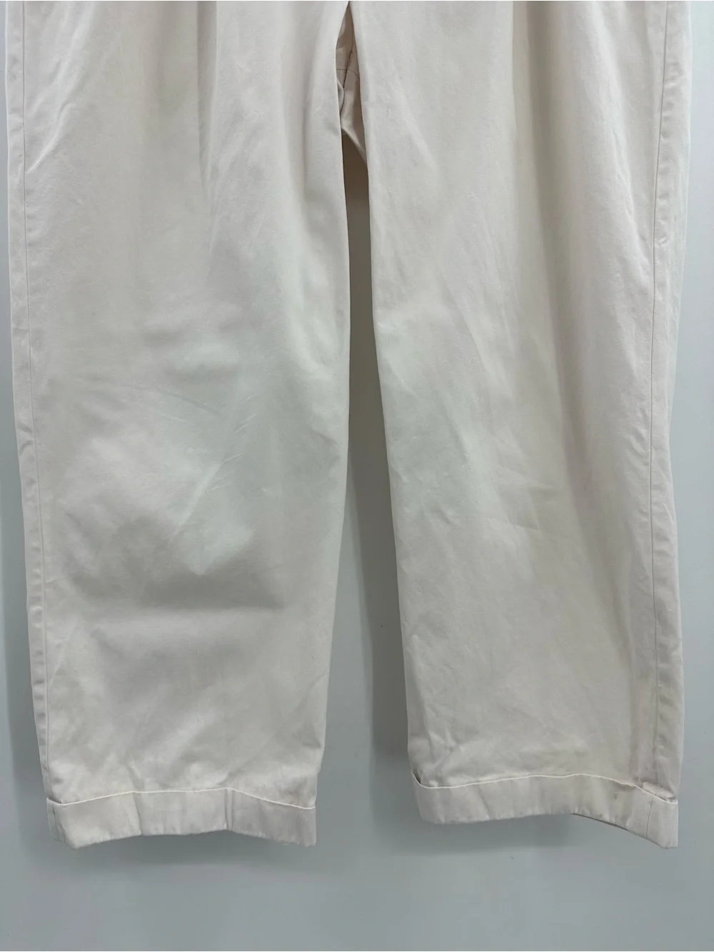 J. Crew Cream Pleated Chinos